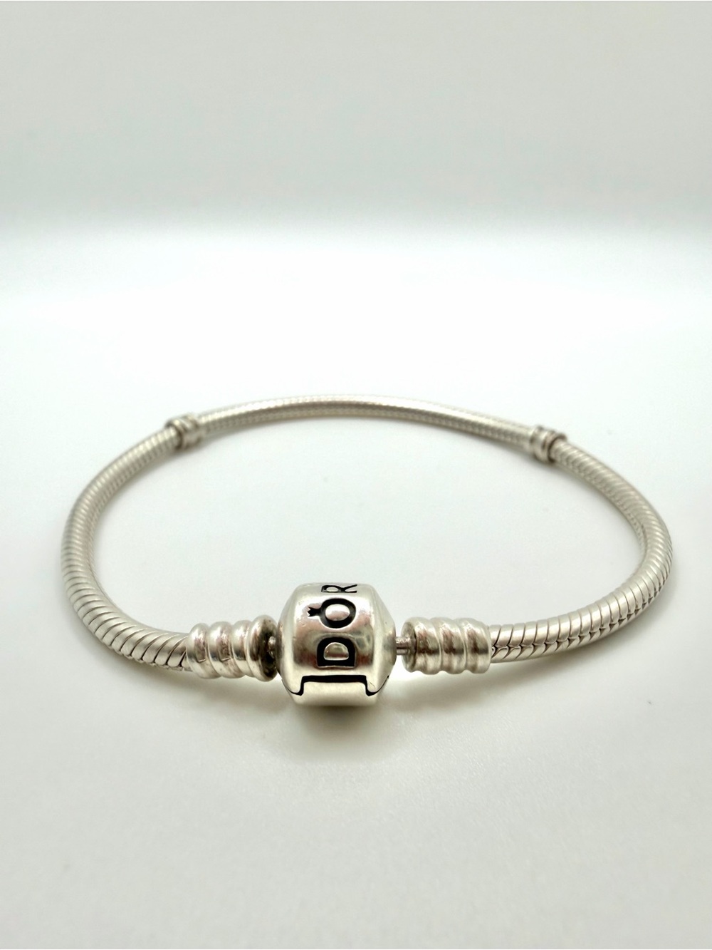 Authentic Pandora Sterling Silver Snake Chain Bracelet S925 ALE 19cm 7.5”